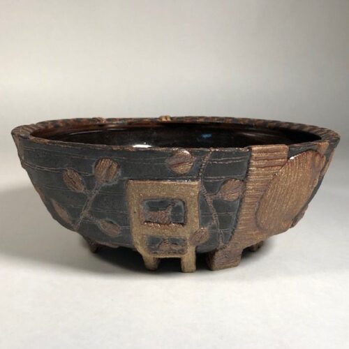 Carved Serving Bowl
