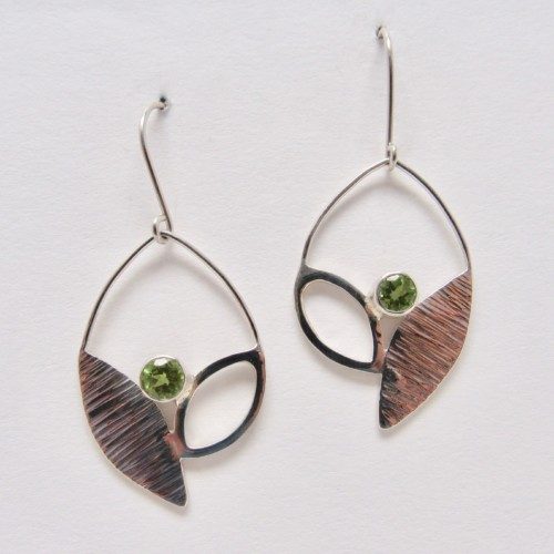 Sterling Silver & Peridot Earrings