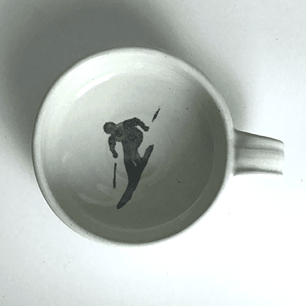 Alternative view of Skier Chowder/Soup Bowl