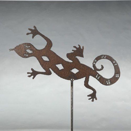 Rusty Gecko Garden Marker