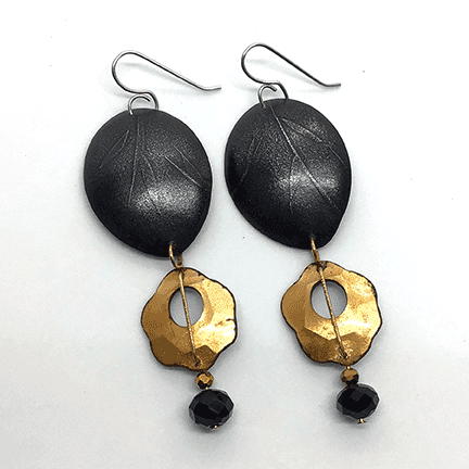 Alternative view of Earrings: Mixed Metals