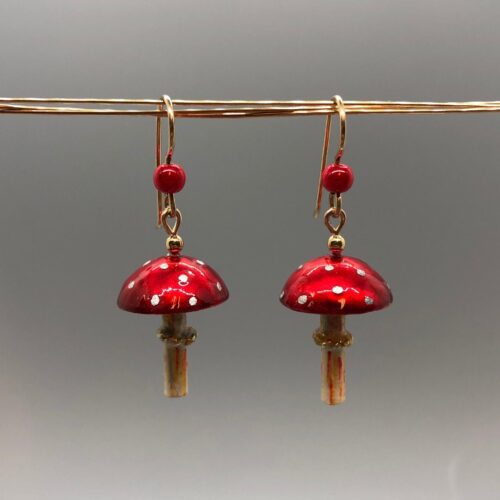 Amanita Muscaria Earring