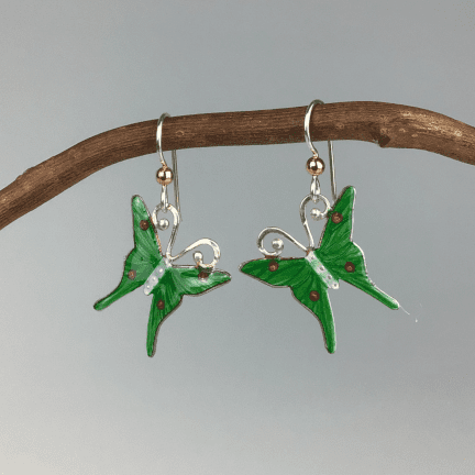 Luna Moth Earrings