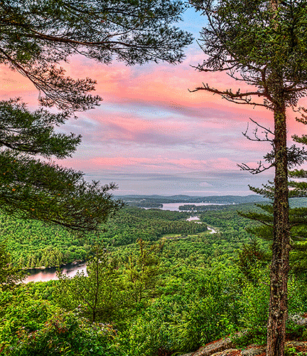 Lake Waukewan from Bald Ledge #1