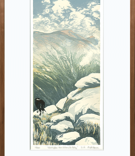 Alternative view of “The Great Gulf" Woodblock Print