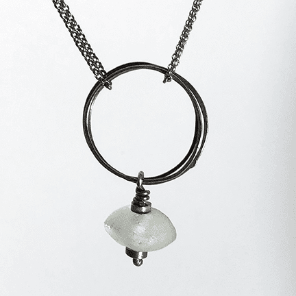 Sterling Silver and Glass Necklace