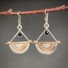 Onyx and Mixed Metal Earrings