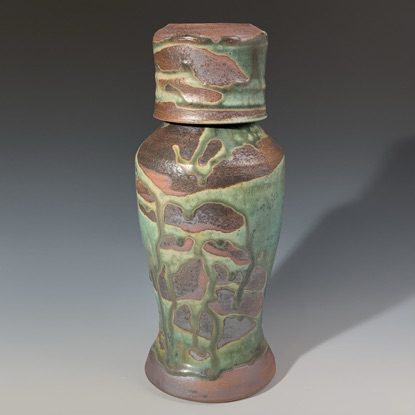 Alternative view of Earthy Turquoise Carafe with Cup