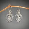 Glass Spiral Disk Earrings