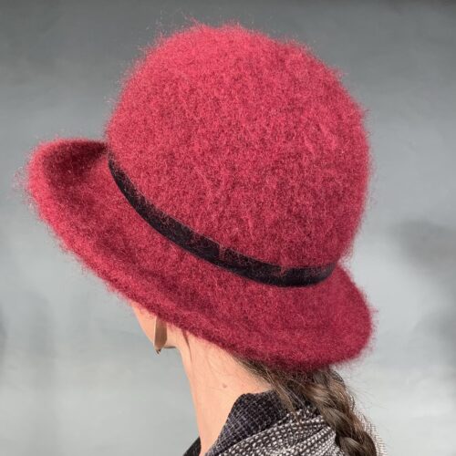 Red Felted Hat