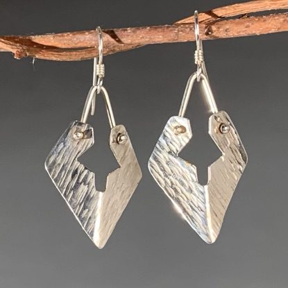 Textured Sterling Earrings