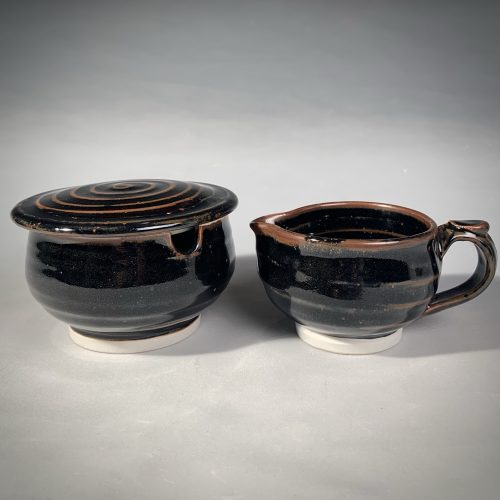 Tenmoku Sugar & Creamer Set