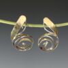 Spiraled 18K Gold and Silver Posts