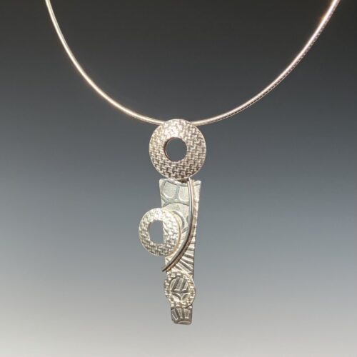 Kinetic Argentium Sterling Silver Pendant