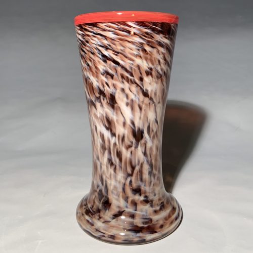 Alternative view of Copper Ruby Glass Vase