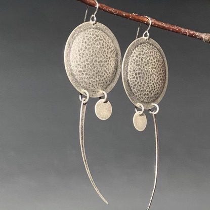 Alternative view of "Goddess Shield Warrior Woman" Earrings