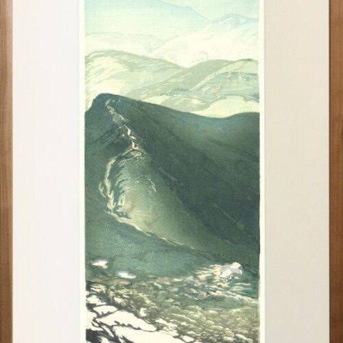 Alternative view of "Lakes of the Clouds" Woodblock Print