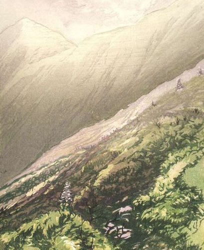 "Above King Ravine" Woodblock Print