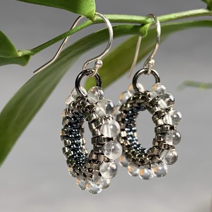 Alternative view of Beaded Ring Earrings