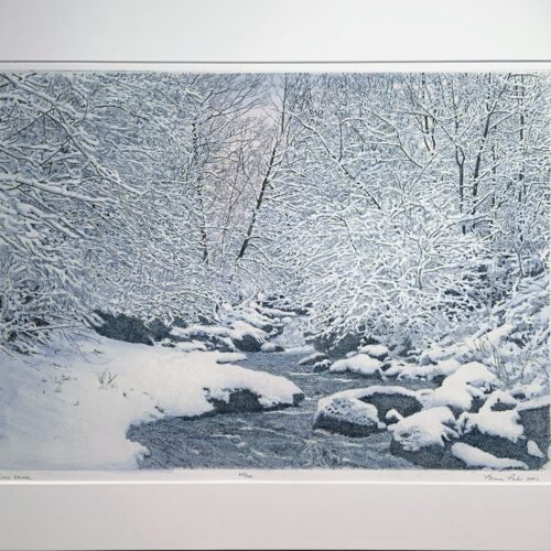 Alternative view of "Cold Brook" Etching
