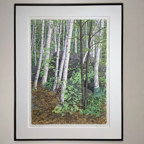 "Maples and Birches" Etching