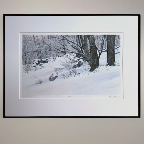 "Old Stone Wall" Etching