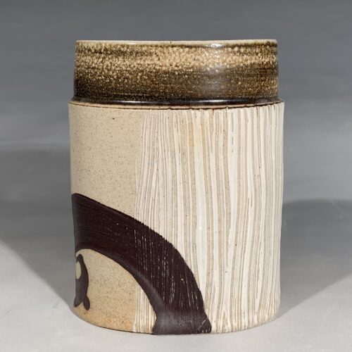 Alternative view of Soda Fired Oval Vase