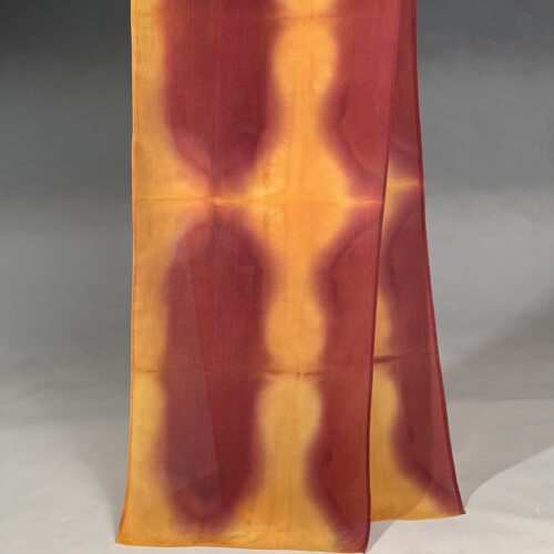 Shibori-Dyed Silk Scarf
