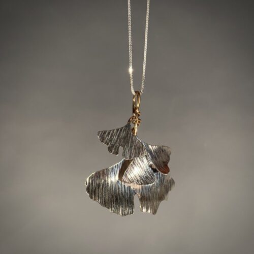 Ginkgo Leaf Bouquet Necklace