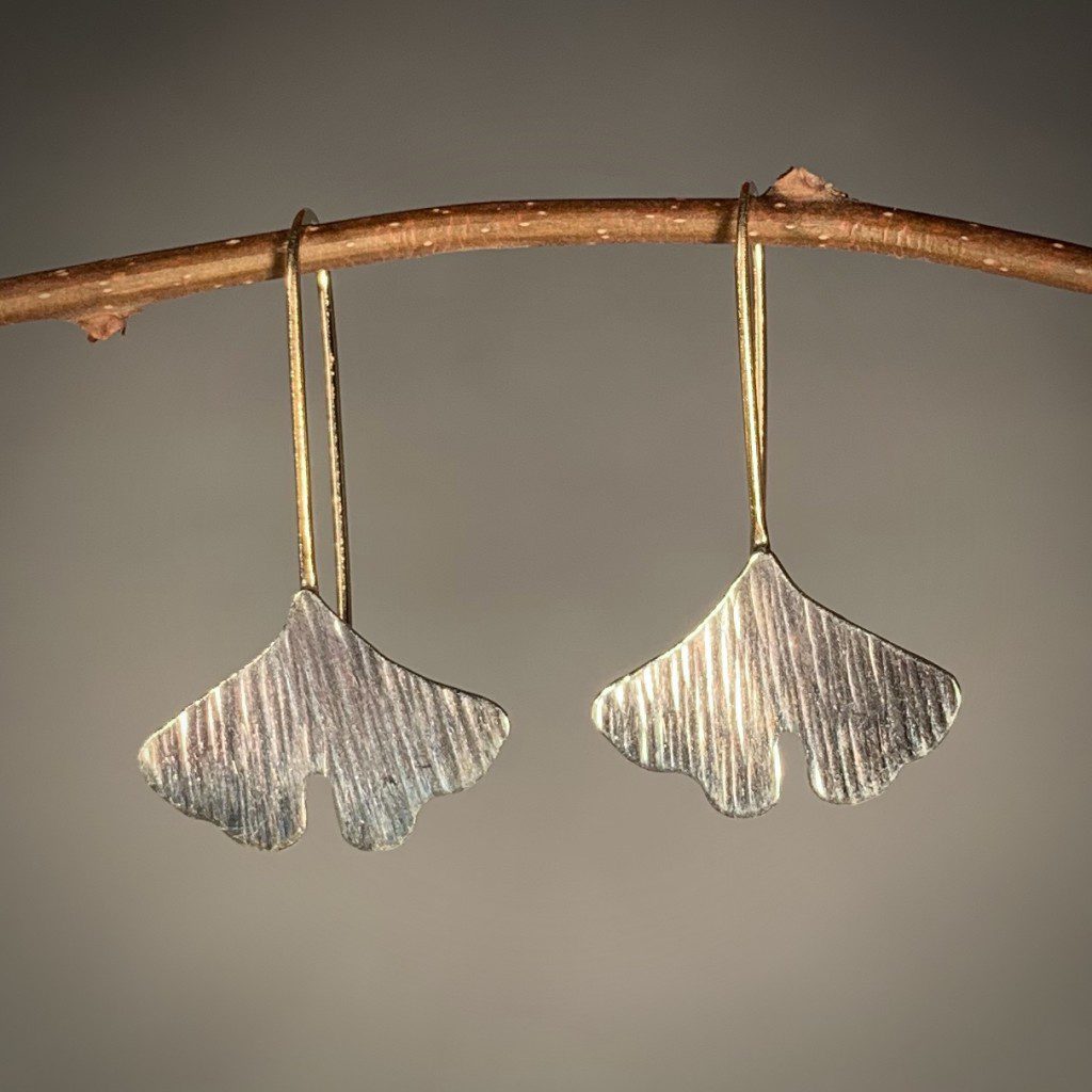 Ginkgo Leaf Earrings