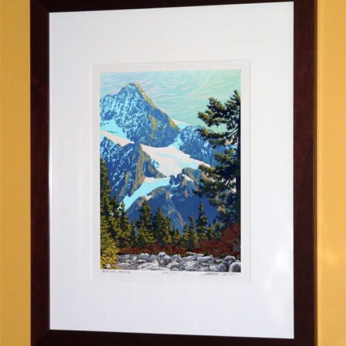 Alternative view of "Glorious Day" Linocut Print