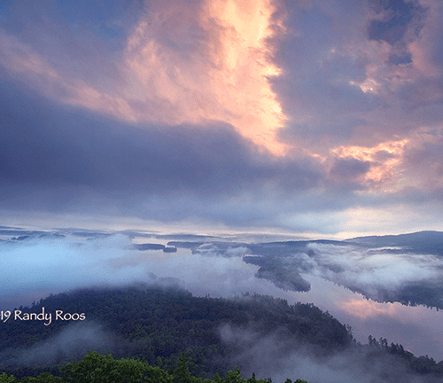 Squam Lake from Rattlesnake Mountain - Storm #1
