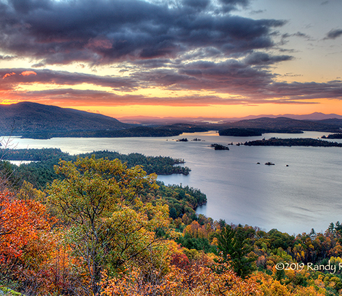 Squam Lake from Rattlesnake Mountain - Fall #1