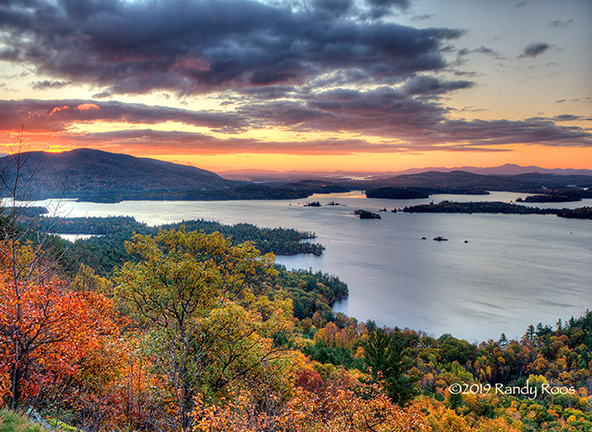Squam Lake from Rattlesnake Mountain - Fall #1