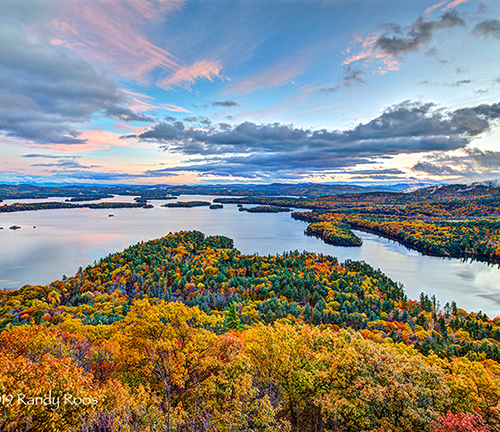 Squam Lake from Rattlesnake Mountain - Fall #2