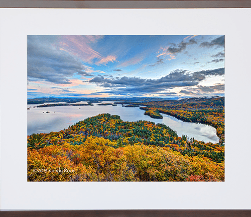 Alternative view of Squam Lake from Rattlesnake Mountain - Fall #2