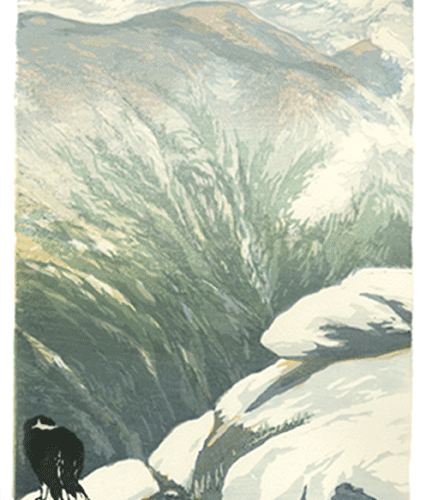 “The Great Gulf" Woodblock Print